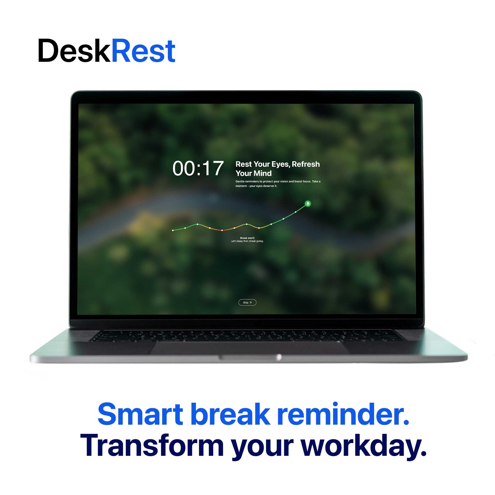 DeskRest 1:1 Square App Teaser